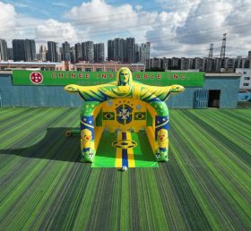 T11-7094 Jogo Inflável de Chute ao Gol com Tema da Seleção Brasileira