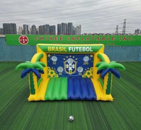 T11-7098 Jogo Inflável de Chute ao Gol com Tema da Seleção Brasileira