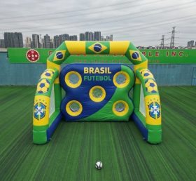 T11-7099 Jogo Inflável de Chute a Gol com Tema da Seleção Brasileira
