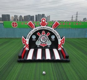 T11-7119 Jogo Inflável de Chute ao Gol com Tema do Corinthians