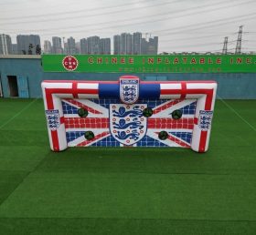 T11-7124 Jogo Inflável de Chute ao Gol com Tema da Seleção Nacional da Inglaterra