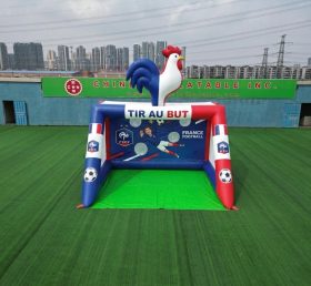 T11-7139 Jogo Inflável de Chute ao Gol com Tema da Seleção Nacional da França
