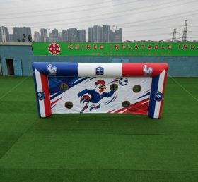 T11-7144 Jogo Inflável de Chute ao Gol com Tema da Seleção Nacional da França