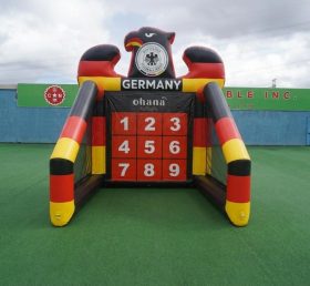 T11-7154 Jogo Inflável de Chute ao Gol com Tema da Seleção da Alemanha