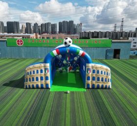 T11-7169 Jogo Inflável de Chute ao Gol com Tema da Seleção Nacional da Itália