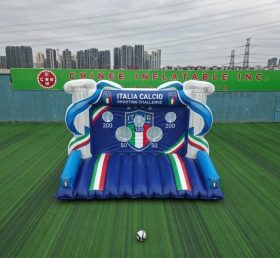 T11-7172 Jogo Inflável de Chute ao Gol com Tema da Seleção Nacional da Itália
