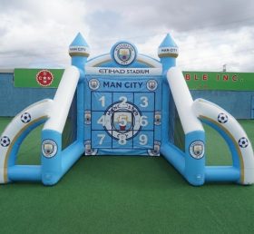 T11-7195 Jogo Inflável de Chute ao Gol com Tema do Manchester City