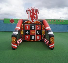 T11-7200 Jogo Inflável de Chute ao Gol de Futebol com Tema do Manchester United