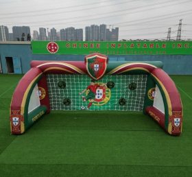 T11-7225 Jogo de Chute a Gol Inflável com Tema da Seleção Nacional de Portugal