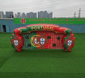 T11-7226 Jogo de Pontaria de Futebol Inflável com Tema da Seleção Nacional de Portugal