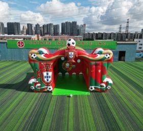 T11-7228 Jogo de Remates de Futebol Inflável com Tema da Seleção Nacional de Portugal