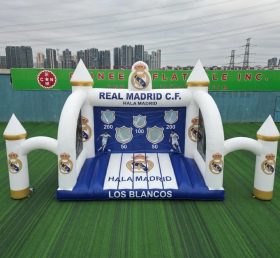 T11-7241 Jogo de Chute ao Gol Inflável com Tema Real Madrid