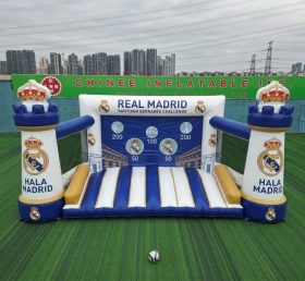 T11-7242 Jogo de Chute ao Gol Inflável com Tema do Real Madrid