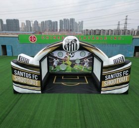 T11-7253 Jogo Inflável de Chute ao Gol com Tema Santos