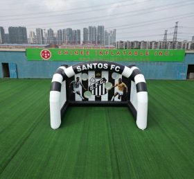 T11-7254 Jogo de Chute ao Gol Inflável com Tema Santos