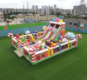 T6-6821 Playground Inflável com Tema de Doces