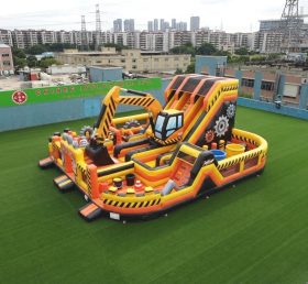 T6-6829 Parque Infantil Inflável com Tema de Escavadora