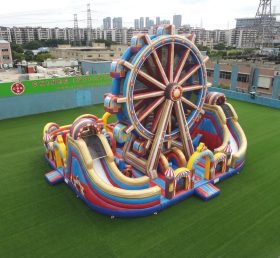 T6-6832 Parque Infantil Inflável com Tema de Roda-Gigante