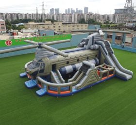 T6-6845 Playground Inflável com Tema de Helicóptero
