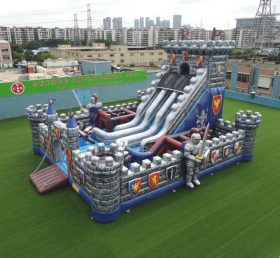T6-6849 Parque Infantil Inflável com Tema de Cavaleiro