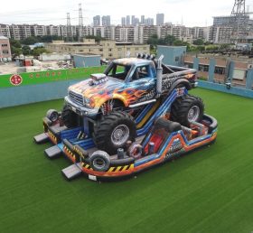 T6-6855 Playground Inflável com Tema de Caminhões Monstruosos