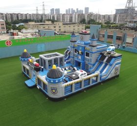 T6-6860 Parque Infantil Inflável com Tema de Delegacia