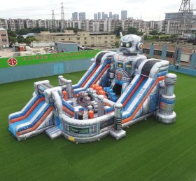 T6-6864 Playground Inflável com Tema de Robô