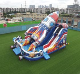 T6-6865 Playground Inflável com Tema de Foguete
