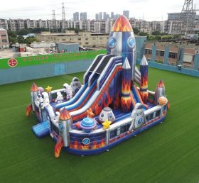 T6-6867 Playground Inflável com Tema de Foguete
