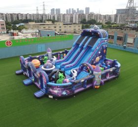 T6-6868 Parque Infantil Inflável com Tema Espacial