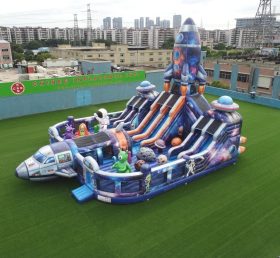 T6-6870 Parque Infantil Inflável com Tema Espacial
