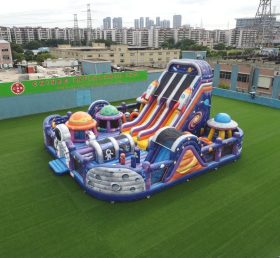 T6-6871 Parque Infantil Insuflável com Tema Espacial