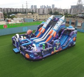 T6-6872 Playground Inflável com Tema Espacial