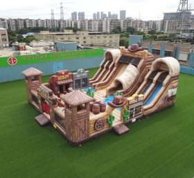T6-6876 Parque Infantil Inflável Temático Faroeste