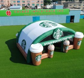 Tent1-7145 Tenda Inflável Publicitária Starbucks