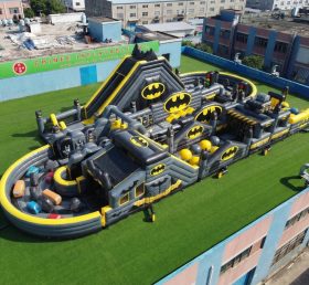 CR2-489 Pista de Obstáculos Inflável Gigante com Tema do Batman Corrida Desafiadora