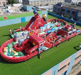CR2-506 Tema Miraculous Ladybug Gigante Curso de Obstáculos Inflável Corrida Desafiadora
