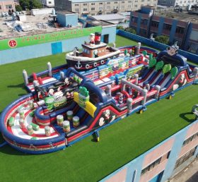 CR2-512 Curso de Obstáculos Inflável Gigante com Tema Popeye Corrida Desafiadora