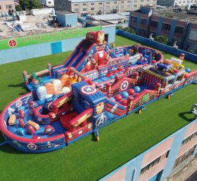 CR2-524 Tema dos Vingadores Gigante Circuito Inflável de Obstáculos Corrida Desafiadora