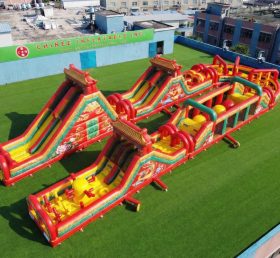 CR2-545 Pista de Obstáculos Inflável Gigante de Estilo Chinês Corrida Desafiadora