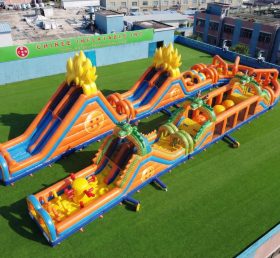 CR2-553 Curso de Obstáculos Inflável Gigante com Tema Dragon Ball Corrida Desafiadora