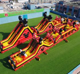 CR2-568 Curso de Obstáculos Gigante Inflável Temático do Mickey & Minnie Corrida Desafiadora