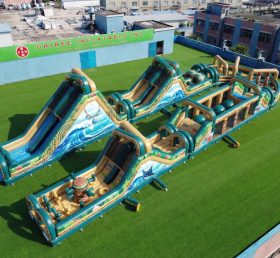 CR2-572 Pista de Obstáculos Inflável Gigante com Tema Moana Desafio de Corrida