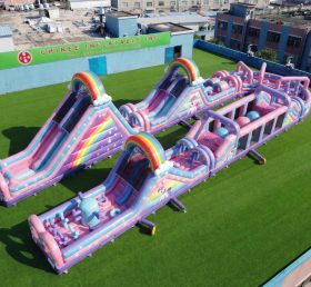 CR2-575 Pista de Obstáculos Inflável Gigante com Tema My Little Pony Corrida Desafiante