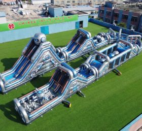 CR2-585 Pista de Obstáculos Inflável Gigante com Tema de Robô Corrida Desafiante