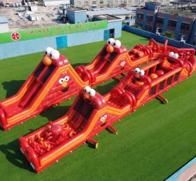 CR2-606 Tema Tickle Me Elmo Gigante Curso de Obstáculos Inflável Corrida Desafiadora