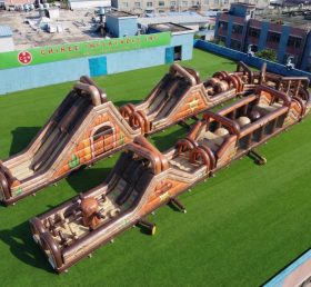 CR2-612 Corrida Desafiadora com Curso de Obstáculos Gigante Inflável de Tema Velho Oeste