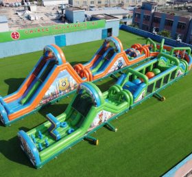 CR2-617 Curso de Obstáculos Inflável Gigante com Tema Zootopia Corrida Desafiadora