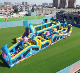 CR2-620 Percurso de Obstáculos Gigante Tema Baby Shark Corrida Desafiadora