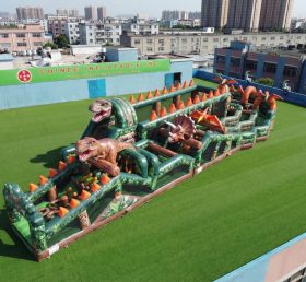 CR2-634 Curso de Obstáculos Gigante com Tema de Dinossauro Corrida Desafiadora